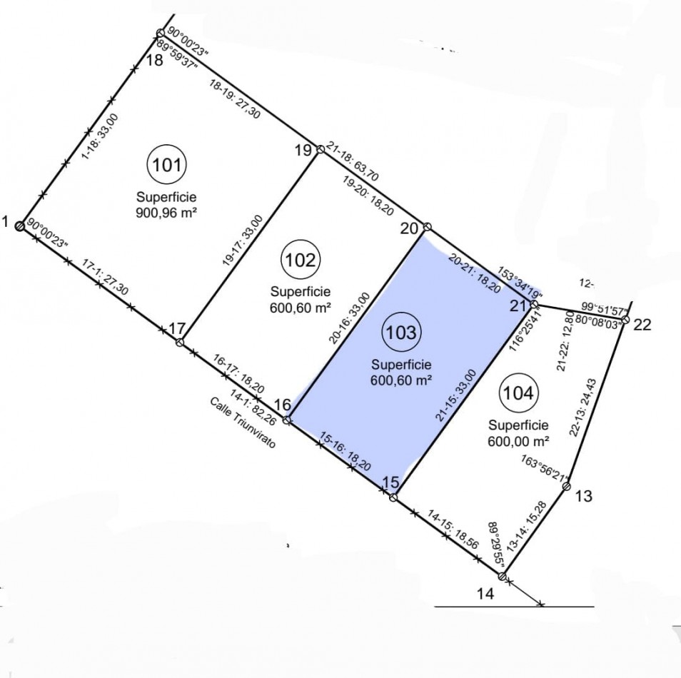 LOTE EN VILLA ALLENDE - BARRIO LA CRUZ 
